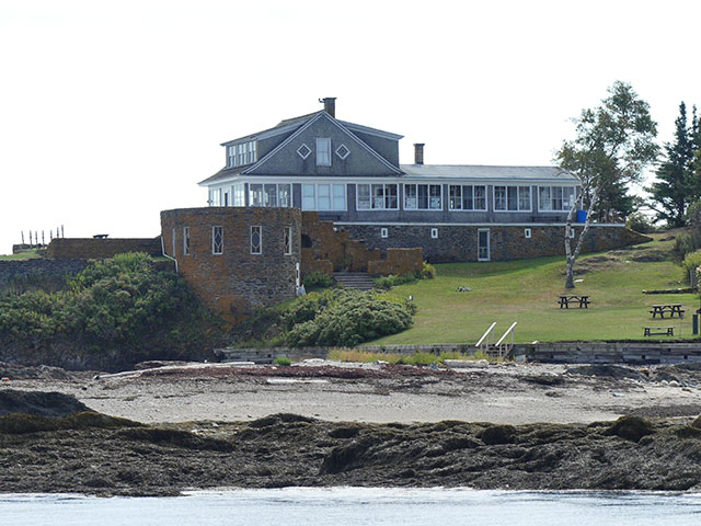 Admiral Perry's Summer home on Eagle Island of the coast of Maine.